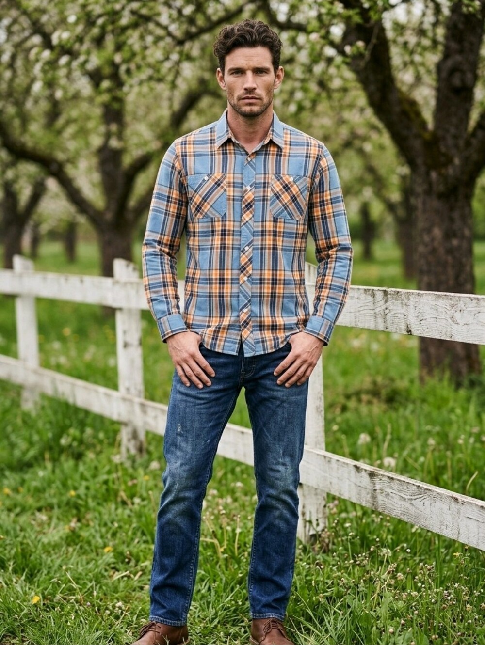 Levi Strauss Plaid Button-Up Shirt